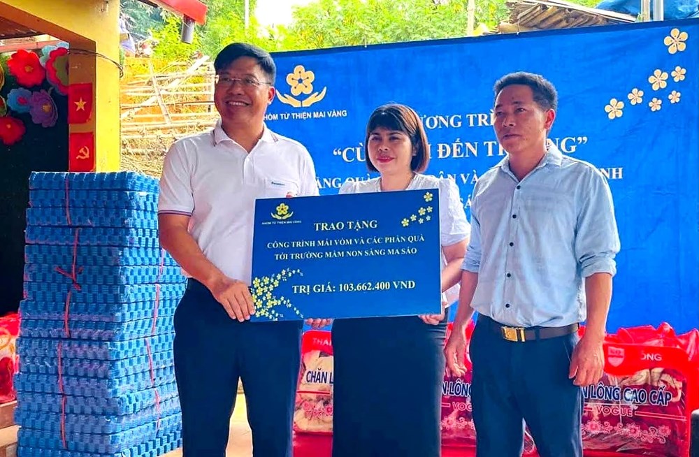 Ấm áp yêu thương tại điểm trường vùng cao Mà Mù Sử 2 - ảnh 2