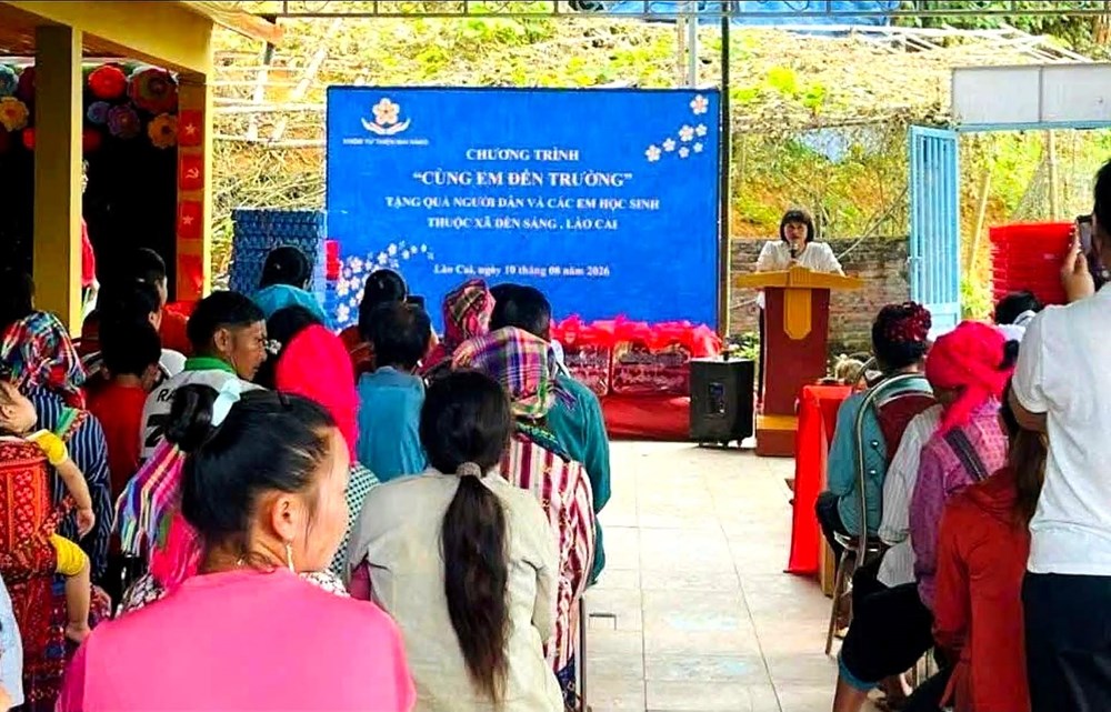 Ấm áp yêu thương tại điểm trường vùng cao Mà Mù Sử 2 - ảnh 1