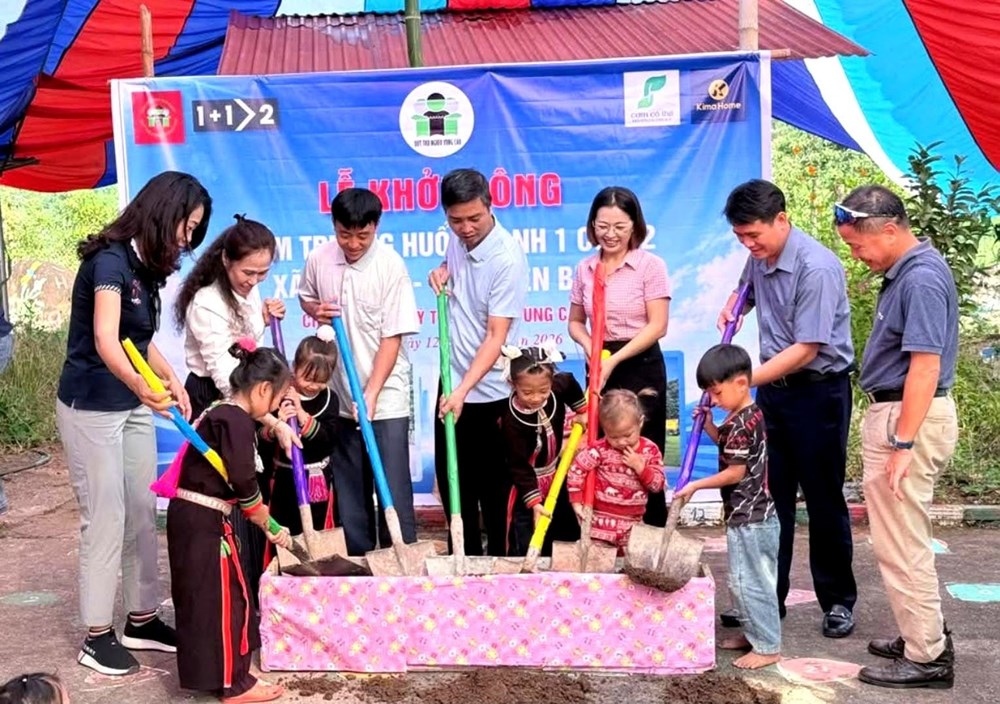 Ấm áp lễ khởi công điểm trường mầm non cho trẻ vùng cao Nậm Kè - ảnh 1