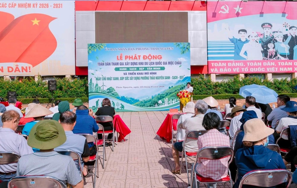 “Ngày Chủ nhật xanh” chung tay vì Mộc Châu xanh, sạch, đẹp - ảnh 1