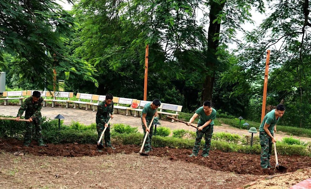 “Chiến dịch Xanh” góp sức gìn giữ di tích Đồi A1 - ảnh 2