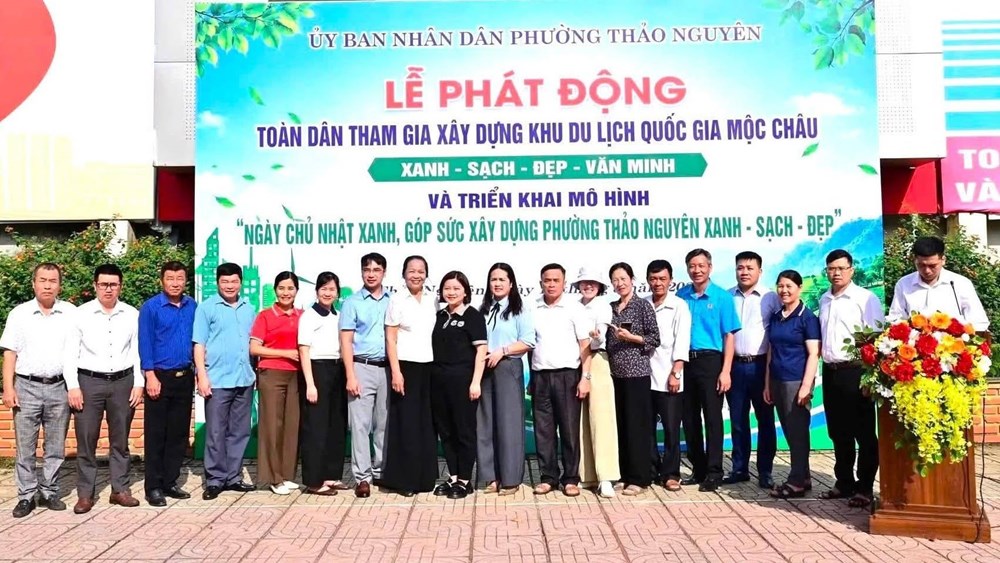 “Ngày Chủ nhật xanh” chung tay vì Mộc Châu xanh, sạch, đẹp - ảnh 2