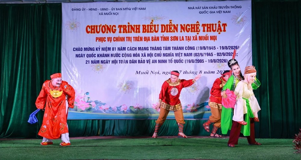 Đưa nghệ thuật truyền thống về với khán giả vùng cao Muổi Nọi - ảnh 2