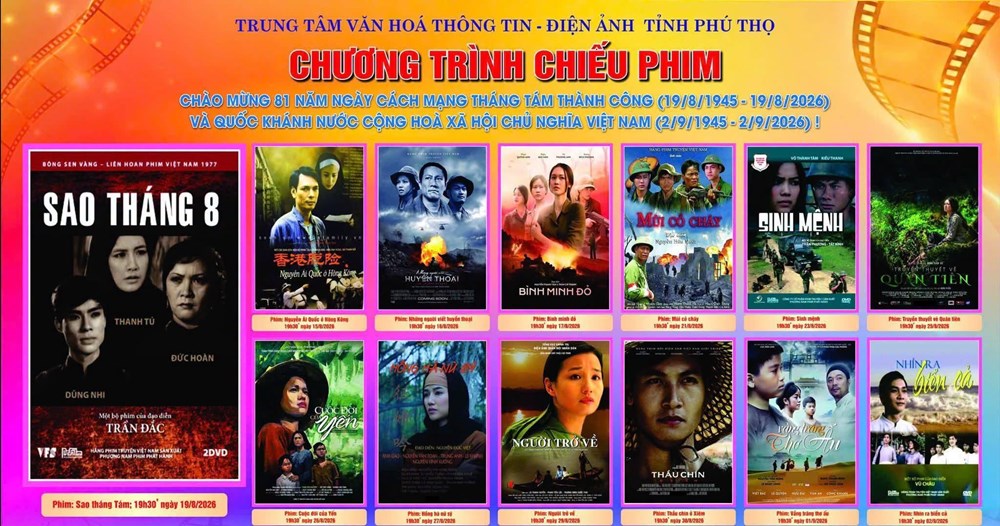 Phú Thọ khai mạc đợt phim đặc biệt chào mừng Quốc khánh 2.9 - ảnh 2