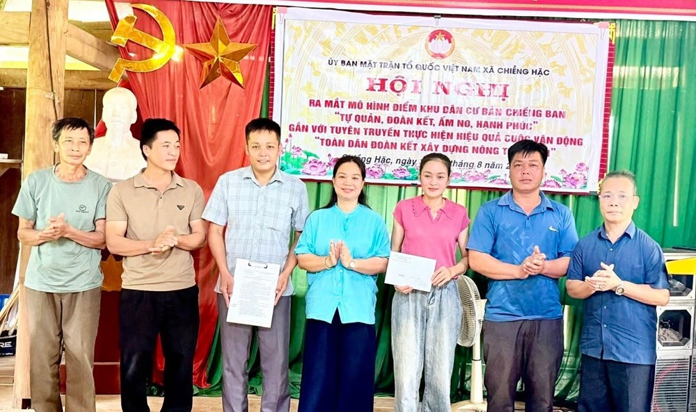 Chiềng Hặc xây dựng mô hình điểm khu dân cư đoàn kết, ấm no, hạnh phúc - ảnh 2