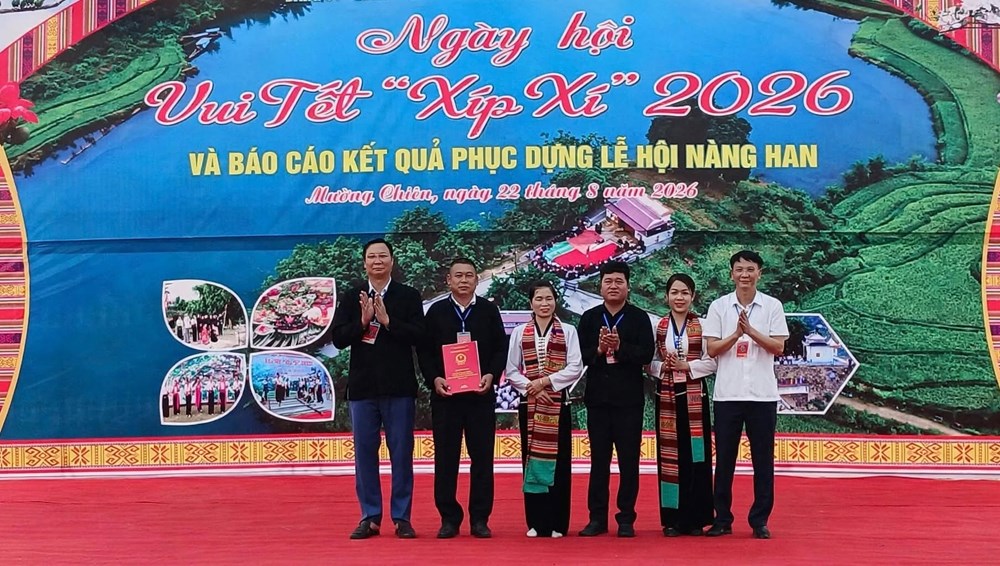 Rộn ràng Tết Xíp Xí, gìn giữ di sản Nàng Han ở Mường Chiên - ảnh 7
