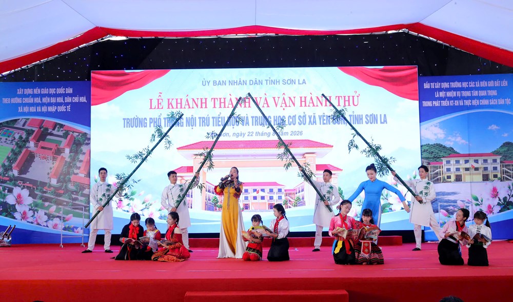 Trường nội trú liên cấp vùng biên Yên Sơn sẵn sàng cho năm học mới - ảnh 16