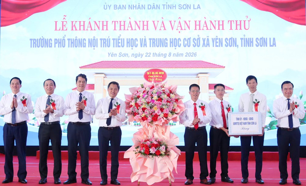 Trường nội trú liên cấp vùng biên Yên Sơn sẵn sàng cho năm học mới - ảnh 9