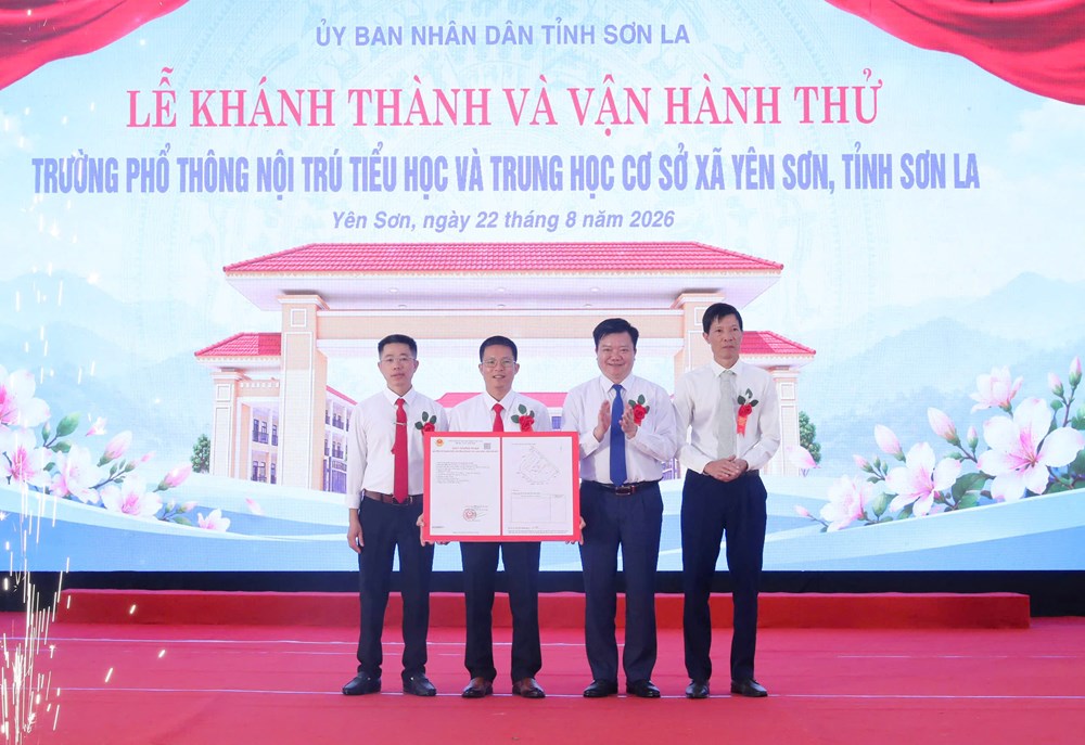 Trường nội trú liên cấp vùng biên Yên Sơn sẵn sàng cho năm học mới - ảnh 12