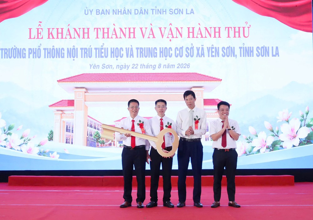 Trường nội trú liên cấp vùng biên Yên Sơn sẵn sàng cho năm học mới - ảnh 13