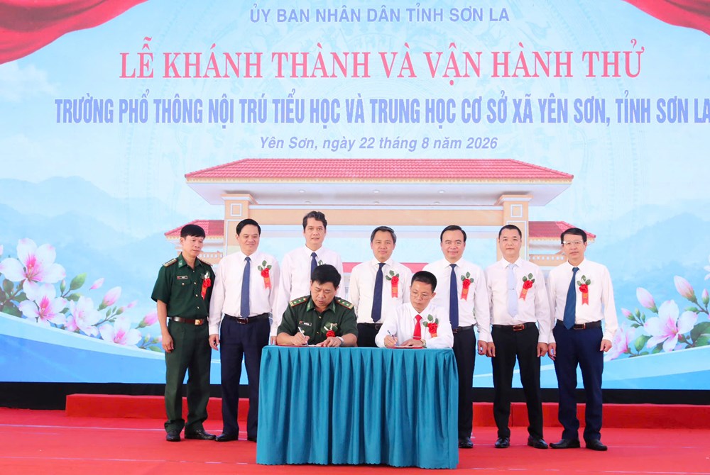 Trường nội trú liên cấp vùng biên Yên Sơn sẵn sàng cho năm học mới - ảnh 14