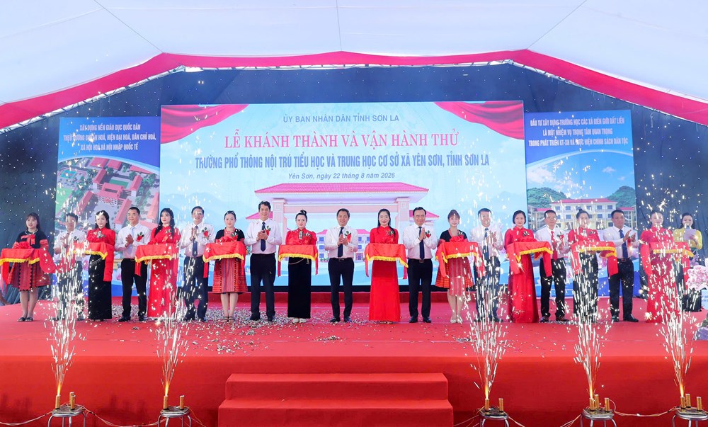 Trường nội trú liên cấp vùng biên Yên Sơn sẵn sàng cho năm học mới - ảnh 3