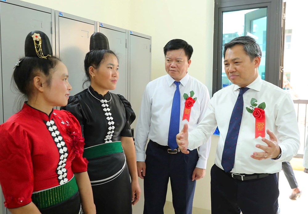 Trường nội trú liên cấp vùng biên Yên Sơn sẵn sàng cho năm học mới - ảnh 7