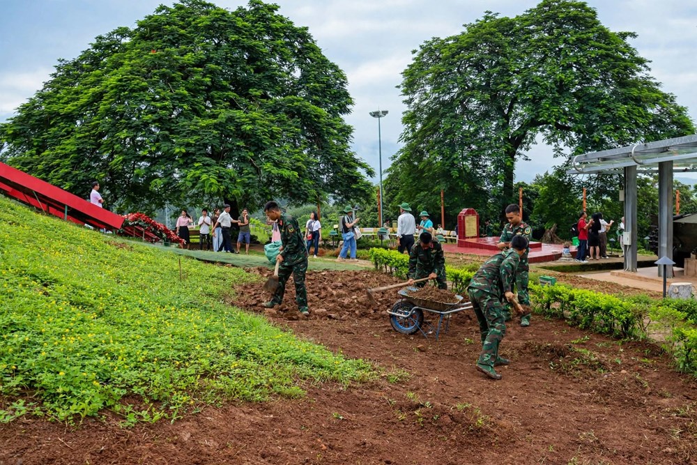 Chỉnh trang Di tích Chiến trường Điện Biên Phủ chào đón Quốc khánh 2.9 - ảnh 6