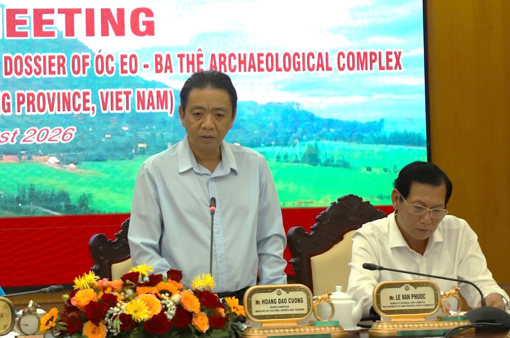 Chuyên gia ICOMOS hoàn tất khảo sát Khu di tích Óc Eo - Ba Thê - ảnh 2