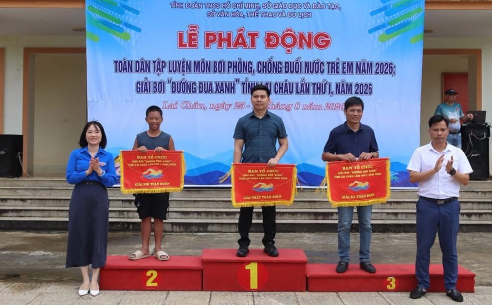 Bế mạc Giải bơi “Đường đua xanh” tỉnh Lai Châu lần thứ I - ảnh 1