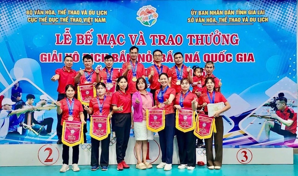 Lào Cai giành 6 HCV tại Giải vô địch Bắn nỏ, Bắn ná quốc gia - ảnh 1