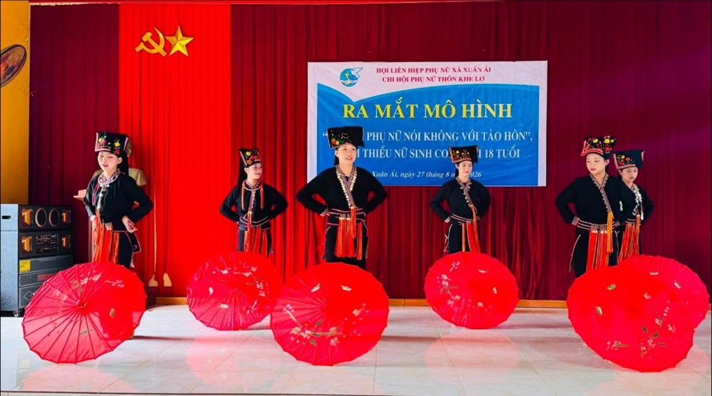 Phụ nữ vùng cao Xuân Ái nói không với tảo hôn - ảnh 1