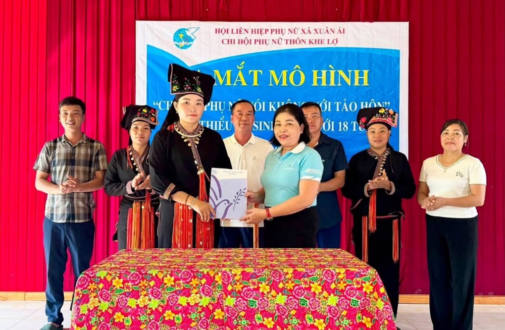 Phụ nữ vùng cao Xuân Ái nói không với tảo hôn - ảnh 3