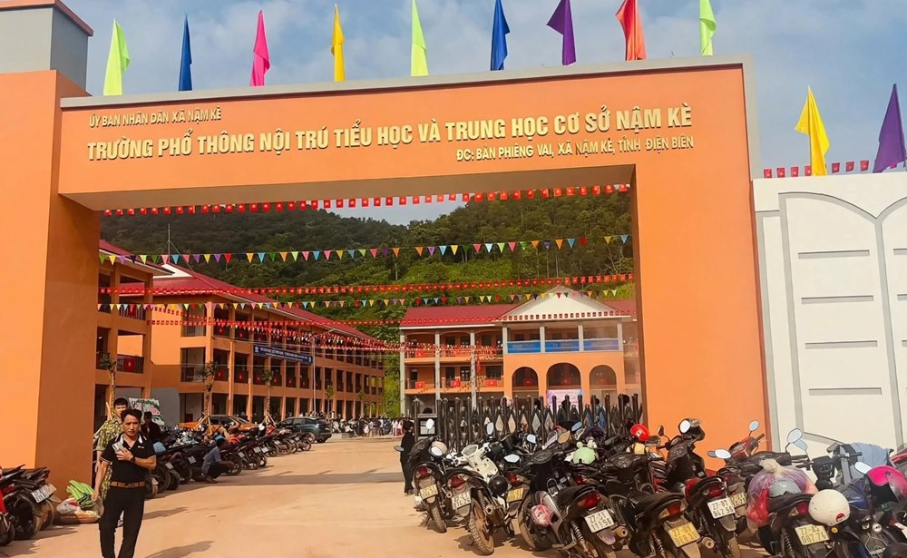 Trường nội trú vùng biên Nậm Kè sẵn sàng cho ngày khai giảng 5.9 - ảnh 1