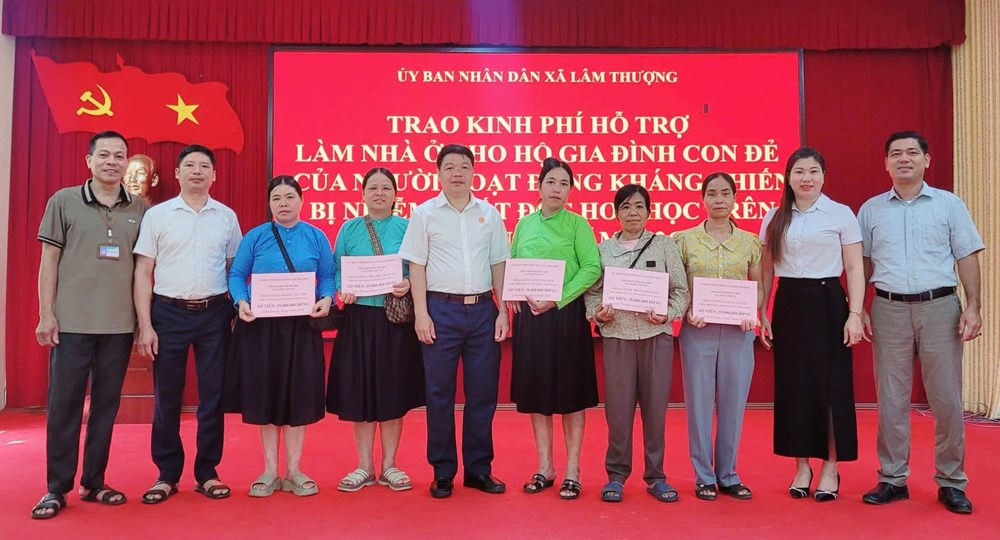 Lâm Thượng hỗ trợ 210 triệu đồng giúp 5 gia đình người có công cải thiện nhà ở - ảnh 1