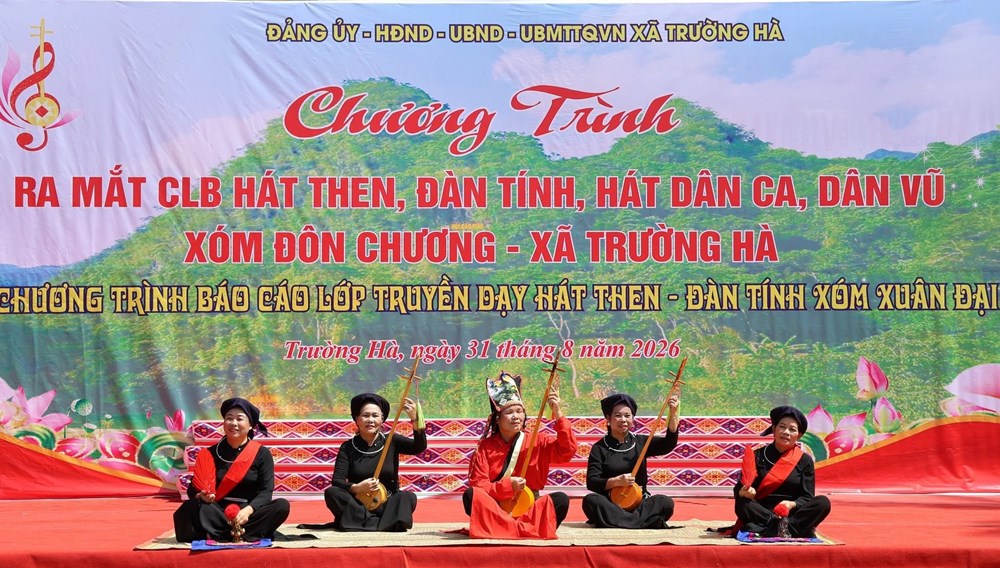 Trường Hà gìn giữ di sản hát Then, đàn Tính - ảnh 2