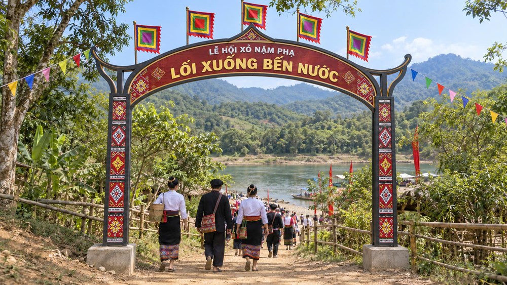 “Xỏ Nặm Phạ“: Di sản văn hóa đặc sắc của người Thái miền Tây Nghệ An - ảnh 6