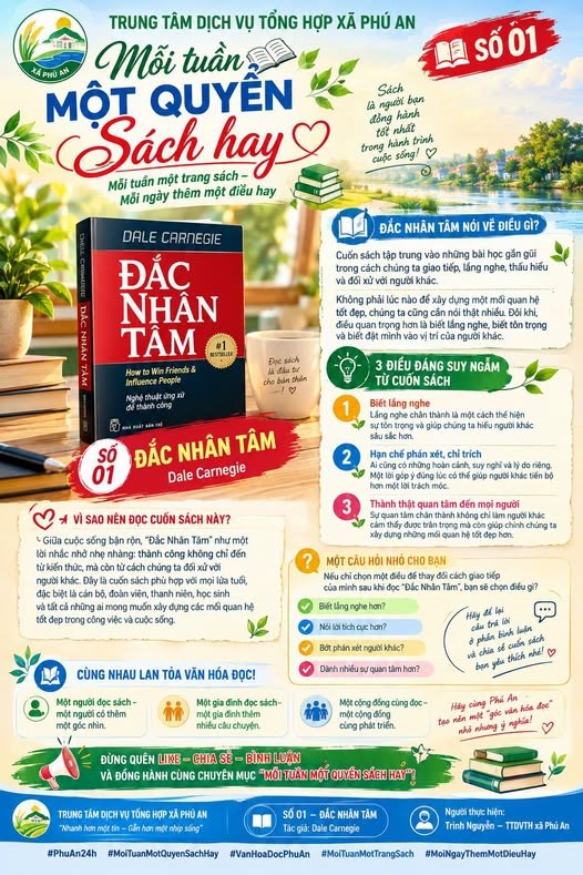 Xã Phú An ra mắt chuyên mục “Mỗi tuần một quyển sách hay” - ảnh 3
