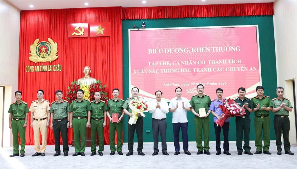 Biểu dương lực lượng Công an Lai Châu đấu tranh, triệt phá 3 chuyên án lớn - ảnh 1