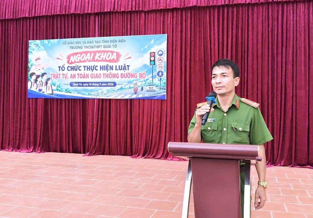  Hơn 1.200 học sinh được tuyên truyền về an toàn giao thông và an ninh mạng - ảnh 3