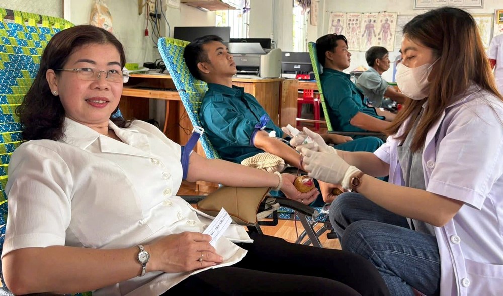 An Giang: Xã Phú Lâm vượt 117% chỉ tiêu hiến máu tình nguyện - ảnh 1