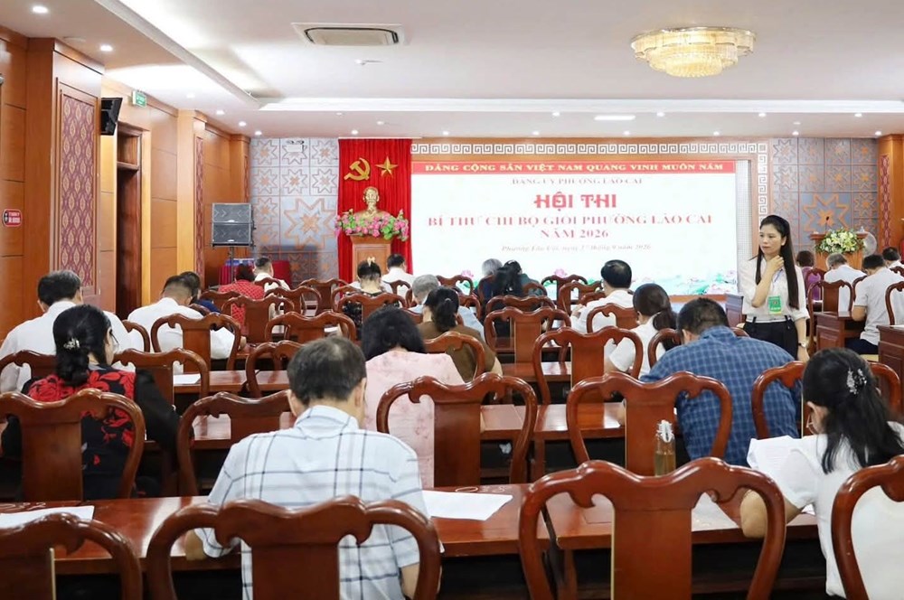 118 thí sinh tham gia Hội thi Bí thư chi bộ giỏi phường Lào Cai - ảnh 2