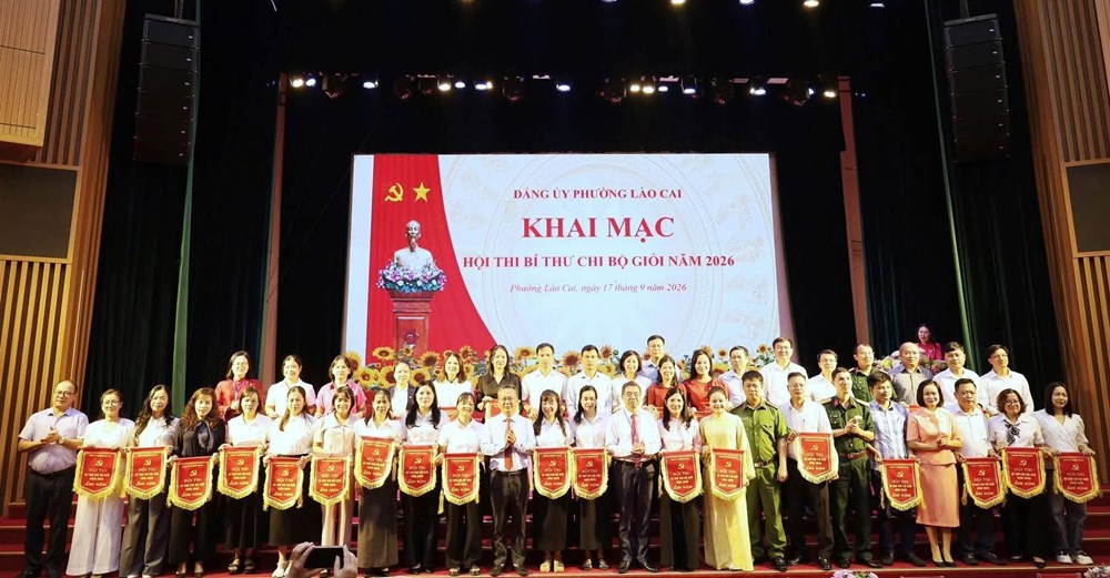 118 thí sinh tham gia Hội thi Bí thư chi bộ giỏi phường Lào Cai - ảnh 1