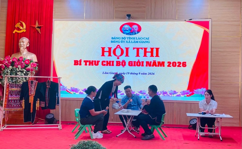Lào Cai: Sôi nổi Hội thi Bí thư Chi bộ giỏi xã Lâm Giang - ảnh 2