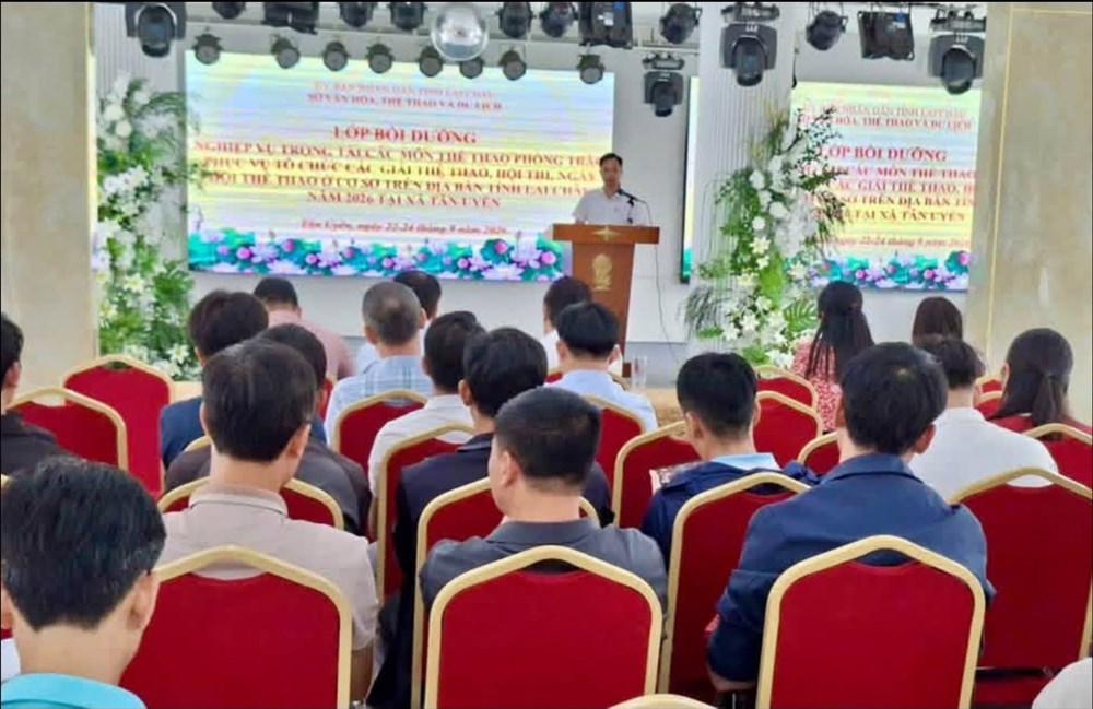 Lai Châu bồi dưỡng nghiệp vụ trọng tài thể thao phong trào - ảnh 1