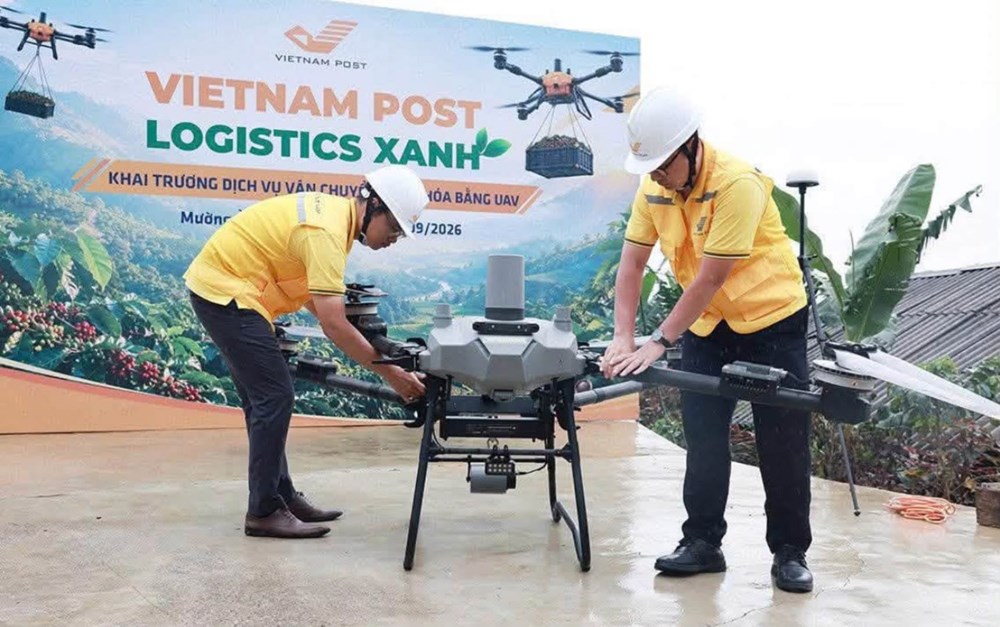 Điện Biên chính thức đưa UAV vào vận chuyển hàng hóa, nông sản - ảnh 1