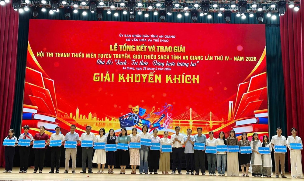 Trao giải Hội thi Thanh thiếu niên tuyên truyền, giới thiệu sách tỉnh An Giang - ảnh 2