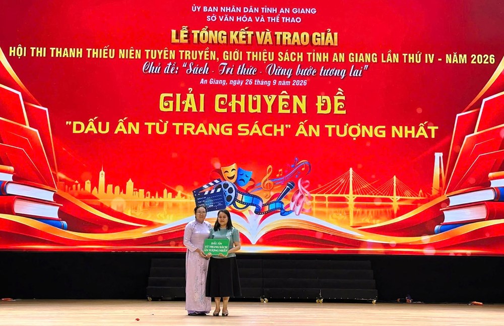 Trao giải Hội thi Thanh thiếu niên tuyên truyền, giới thiệu sách tỉnh An Giang - ảnh 3