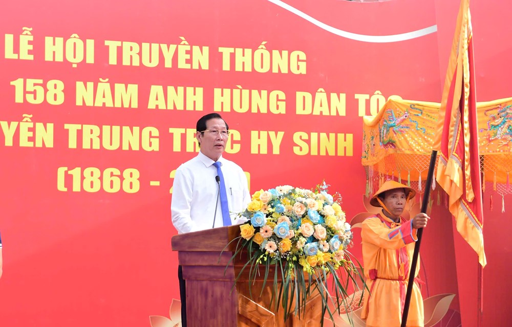Dâng hương kỷ niệm 158 năm Anh hùng dân tộc Nguyễn Trung Trực hy sinh - ảnh 2