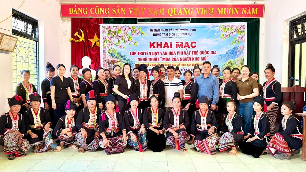 Người Khơ Mú ở Mường Pồn gìn giữ nghệ thuật múa dân gian - ảnh 1