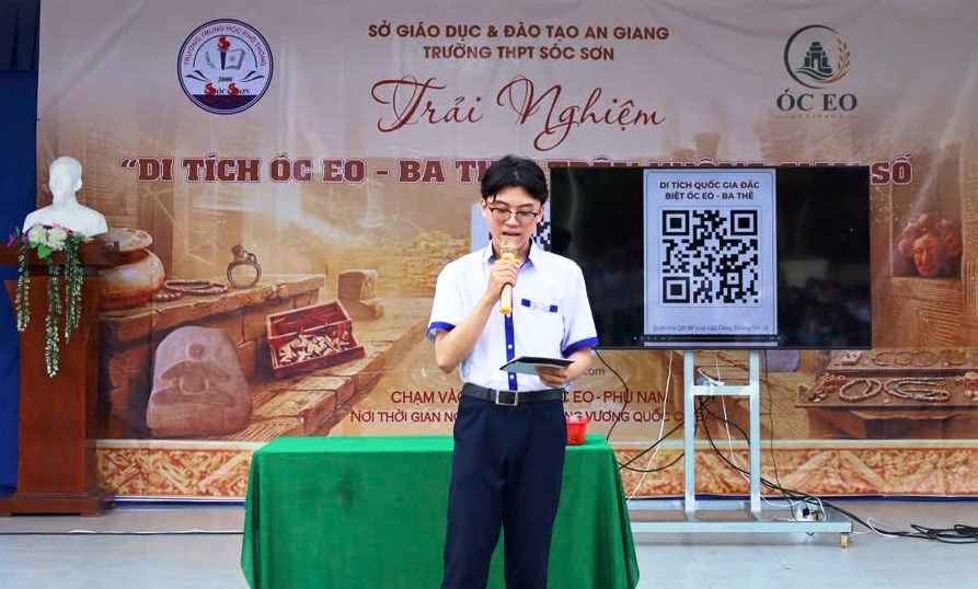 Học sinh An Giang đưa di sản Óc Eo – Ba Thê lên không gian số  - ảnh 3