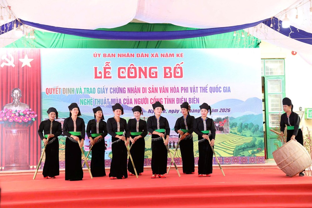 Nghệ thuật múa của người Cống trở thành Di sản văn hóa phi vật thể quốc gia - ảnh 4