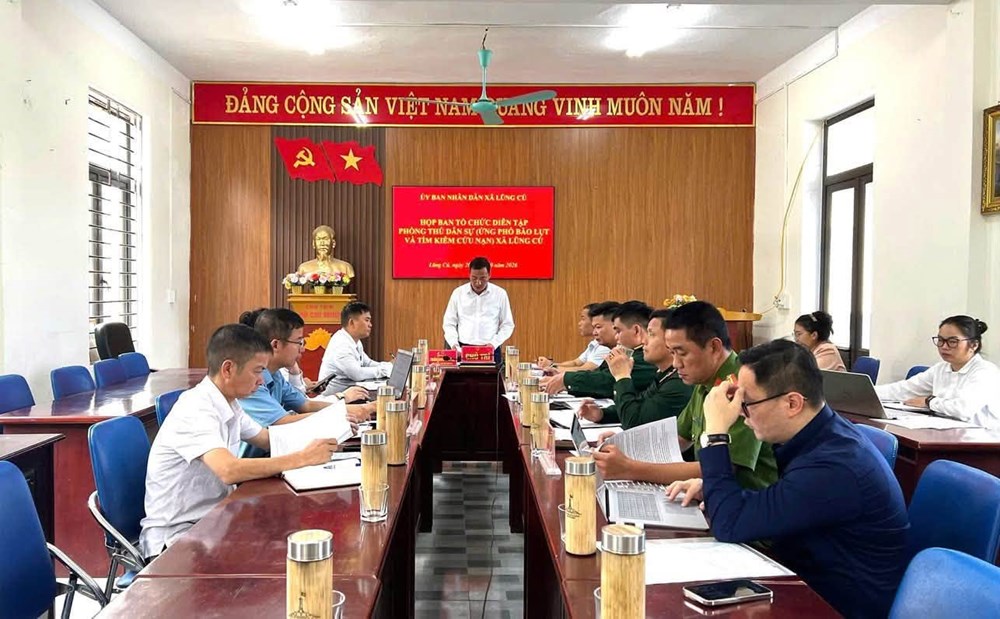 Lũng Cú nâng cao năng lực ứng phó thiên tai, tìm kiếm cứu nạn - ảnh 1
