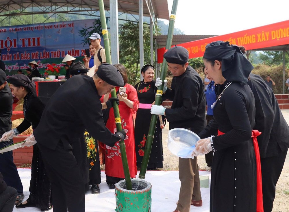 Về Bắc Mê khám phá nét đẹp lao động qua hội thi cắt lúa nếp, giã bánh giầy - ảnh 7