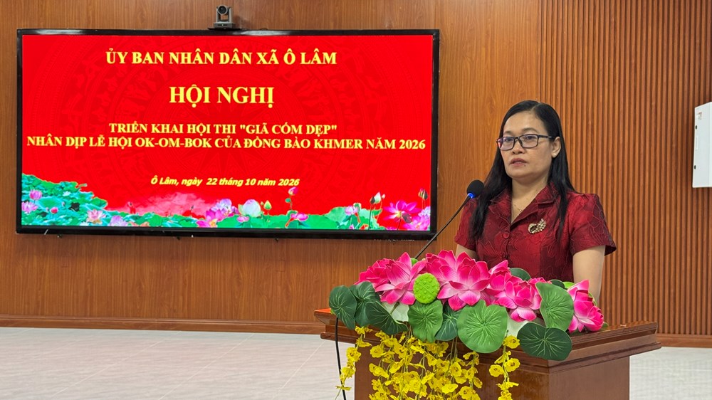 Về Ô Lâm vui hội giã cốm dẹp cùng đồng bào Khmer - ảnh 1