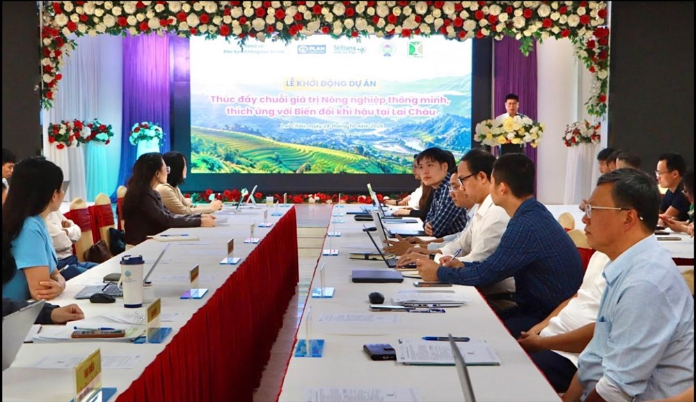 Lai Châu thúc đẩy chuỗi giá trị nông nghiệp thích ứng với biến đổi khí hậu - ảnh 1