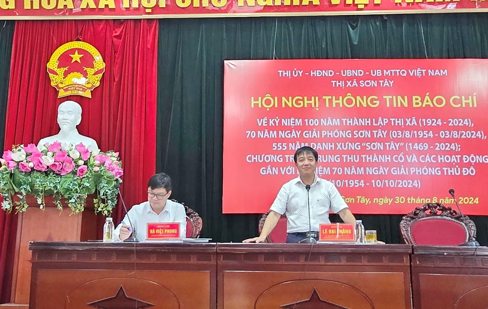 Nhiều hoạt động văn hóa kỷ niệm 100 năm thành lập Thị xã Sơn Tây - ảnh 1