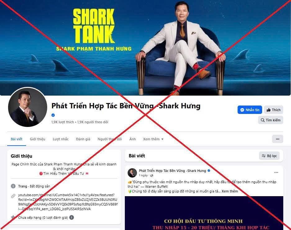 Giả mạo các “Shark” để lừa đảo - ảnh 1