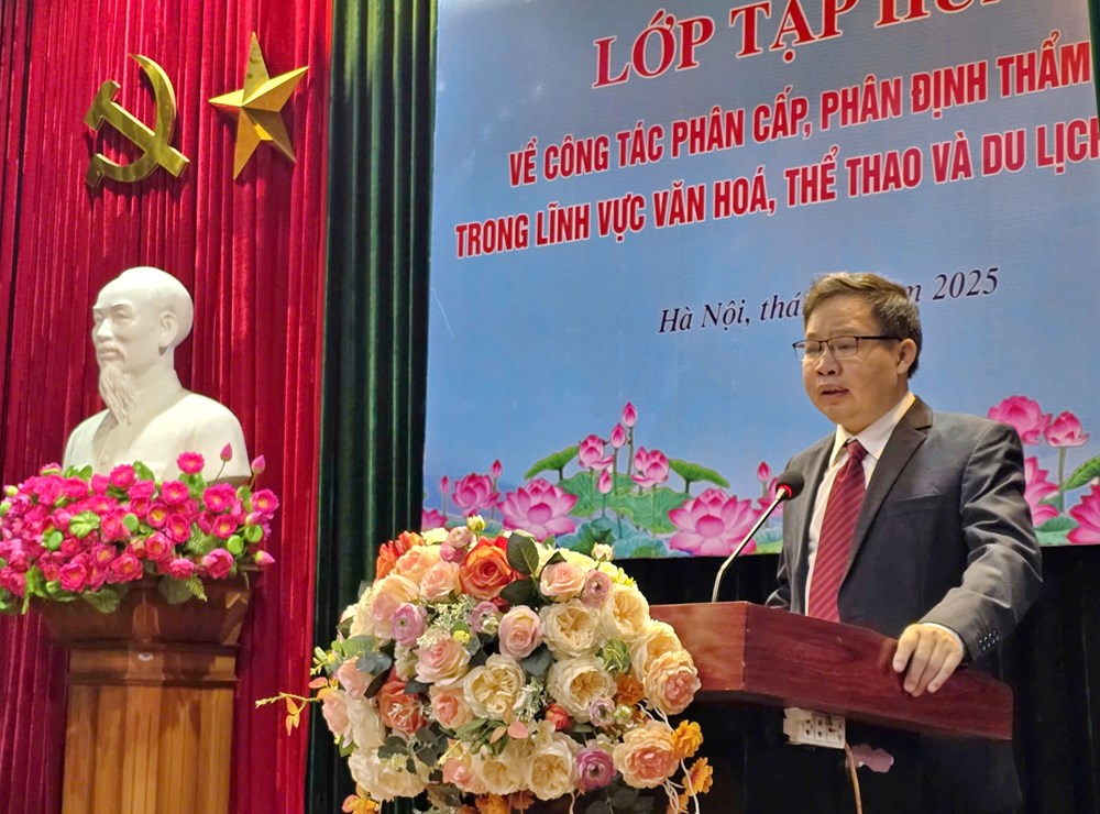 Tập huấn về công tác phân cấp, phân định thẩm quyền trong lĩnh vực VHTTDL - ảnh 1