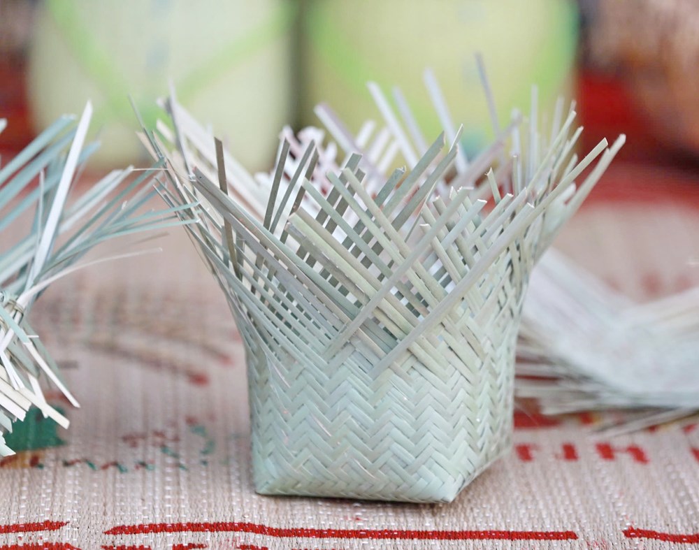 Người Mường bảo tồn nghề đan lát thủ công  - ảnh 3